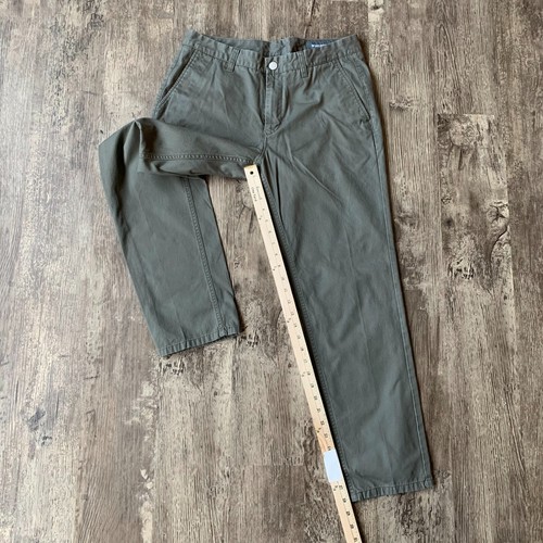 Bonobos Mens Size 32x28 (Actual) Athletic Fit Chino Pants Green Cotton