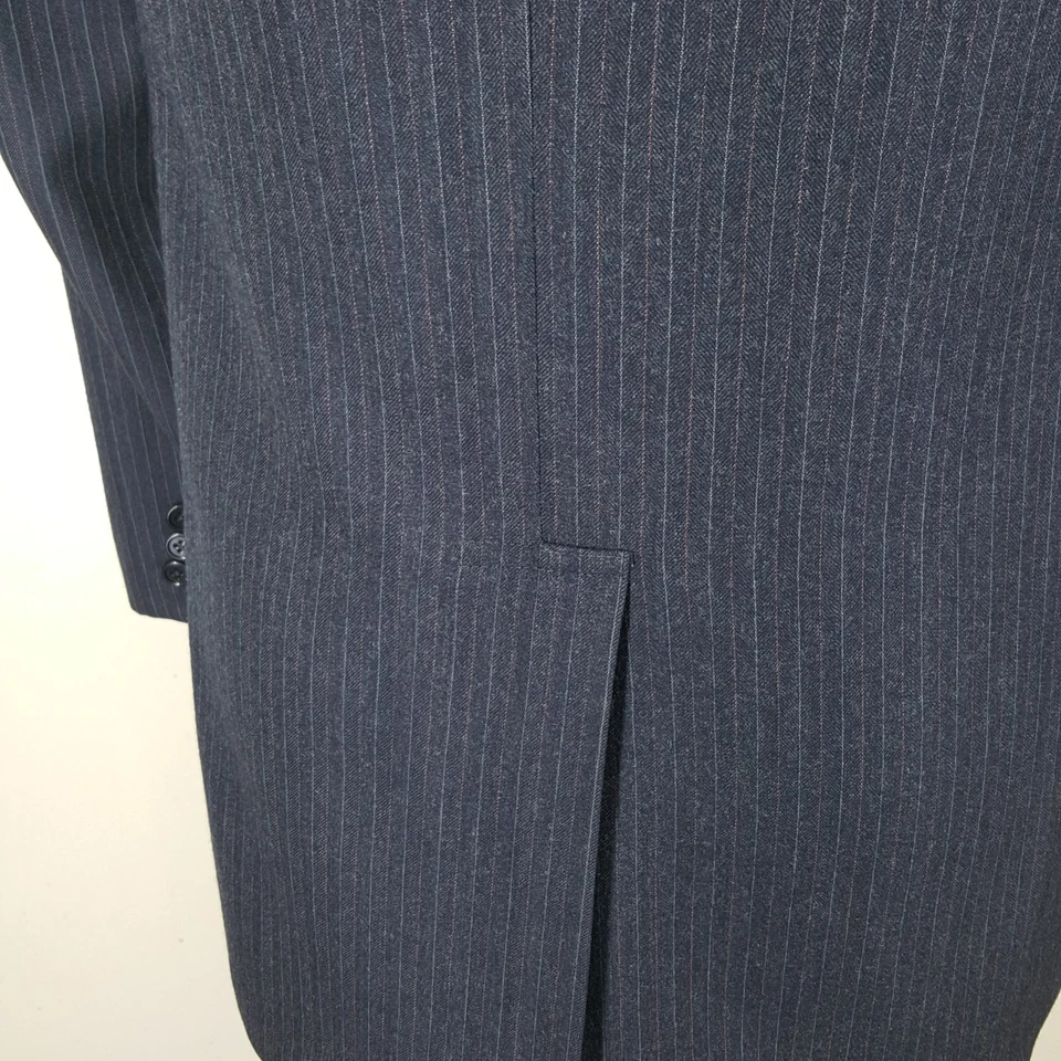 J. Jaqueta esportiva PRESS 100% lã 3 rd botão rolo ventilação central ajuste 40-41 comprimento - Imagem 4 de 4