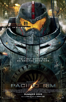 AA3245 Pacific Rim Film By Guillermo del Toro 2013 IMAX Movie Poster 11x17