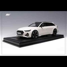 MOTORHELIX 1:18 Scale AUDI RS6 Avant (C8) White Resin Diecast Car Model