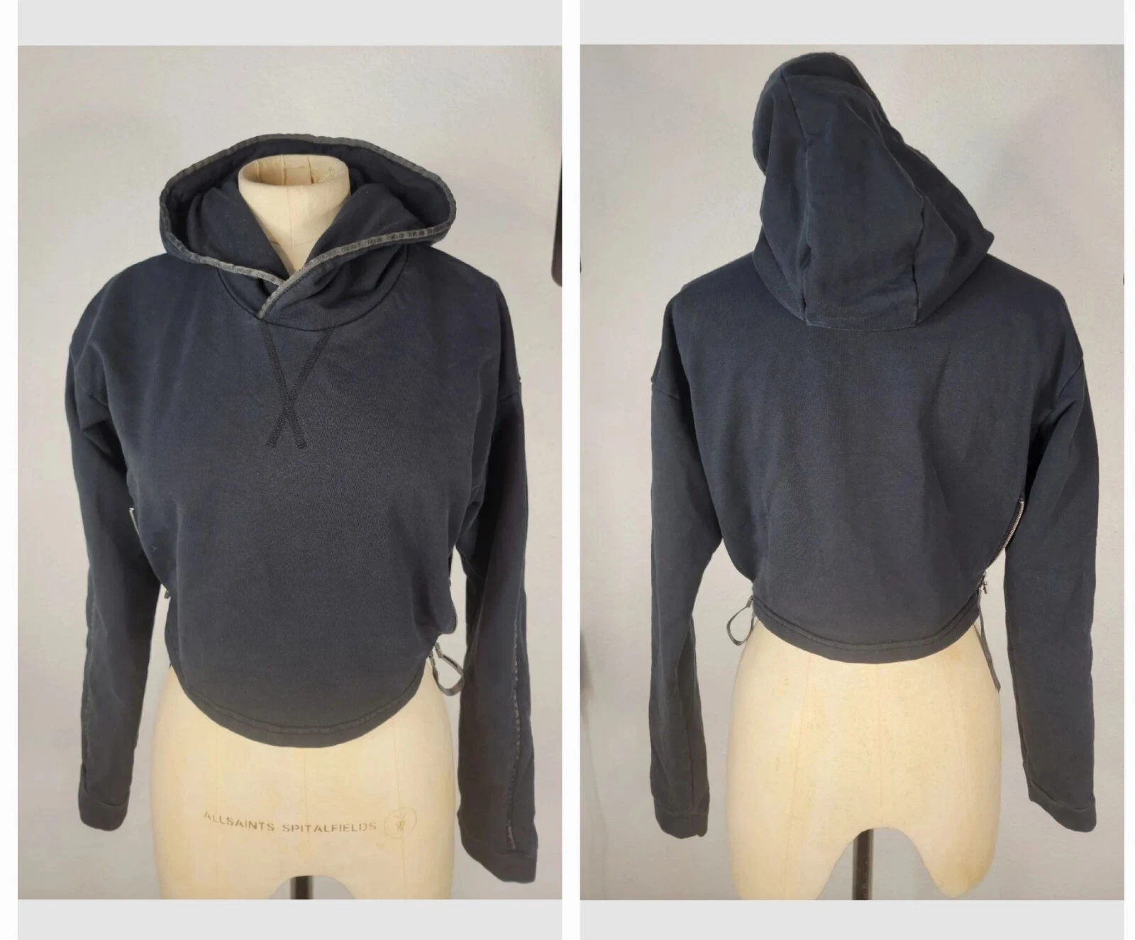 gymshark crop wash hooded sweatshirt hoodie