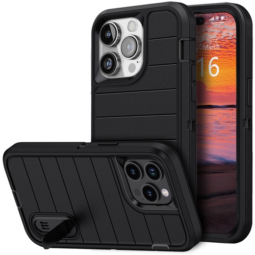 For Apple iPhone 14 Pro Max/14 Plus Heavy Duty Kickstand Hard Phone Case Cover - Picture 23 of 70