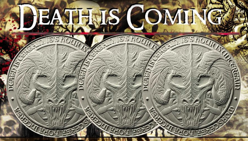 2 OZ THE DESTINY COIN 5 THE DRAGON OF DEATH - Mors Draco - .999