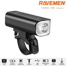 RAVEMEN LR500 Bike Front Light 500 Lumens Bicycle Headlight for Road Cycling