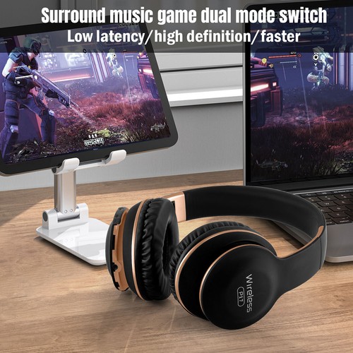 Wireless Bluetooth 5.3 Pro Gaming Headset W/Mic For Gamer PC PS4 PS5 Headphones - Picture 34 of 54