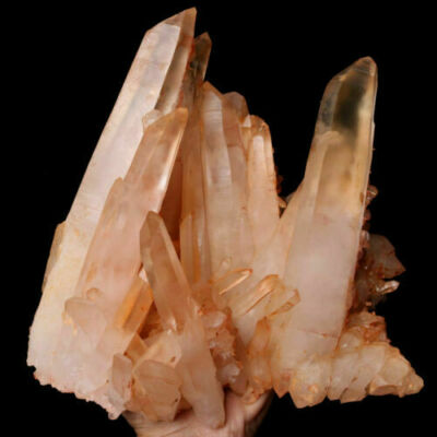 12.2lb Natural Pink Clear Quartz Crystal Cluster Point Healing Mineral Specimen