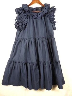 O.P.T. Womens Navy Cotton Eyelet Summer Dress MED 151041 Cottage Core BoHo Chic | eBay O.P.T. Womens Navy Cotton Eyelet Summer Dress MED 151041 Cottage Core BoHo Chic | eBay