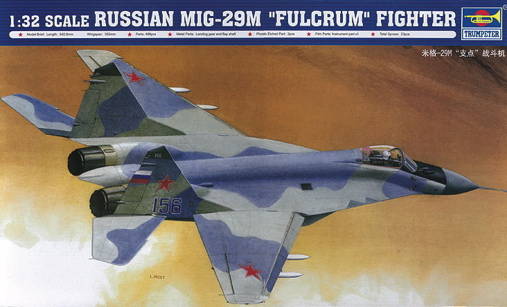 Trumpeter 02238 - 1:32 Russian MiG 29M 'Fulcrum' Fighter - New