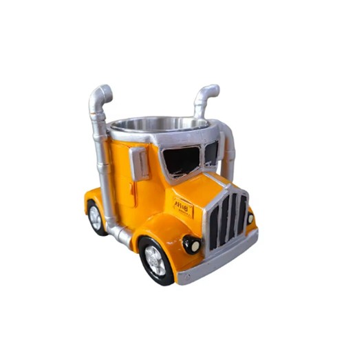 Stainless Steel Semi-Truck Coffee Mug Handcrafted Coffee Cup Men Gift - 第 14/15 張圖片