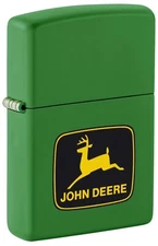 Zippo 46765 Windproof John Deere Matte Green Lighter, Moss Green, New In Box