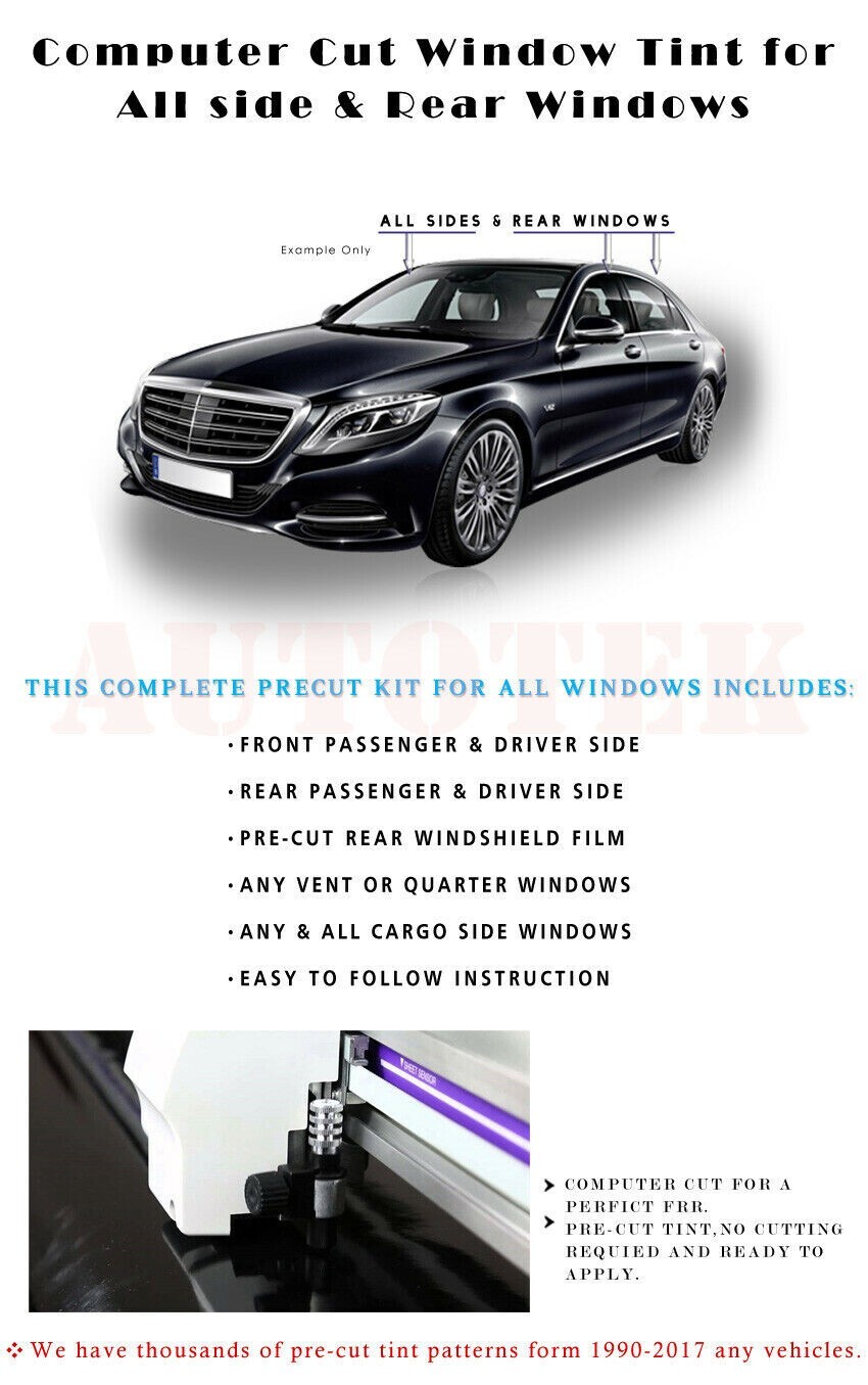 PreCut All Sides + Rear Window Film Any Tint Shade For All GMC Acadia Glass eBay
