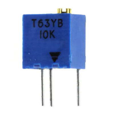 T63YB103KT20 Trimmer 10K OHM 0.25W PC Pin Top :RoHS, Tube