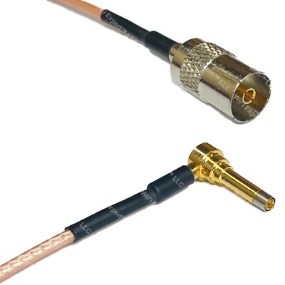 RG316 DVB TV Pal Female to MS156 Male Angle Long RF Cable Rapid-SHIP LOT