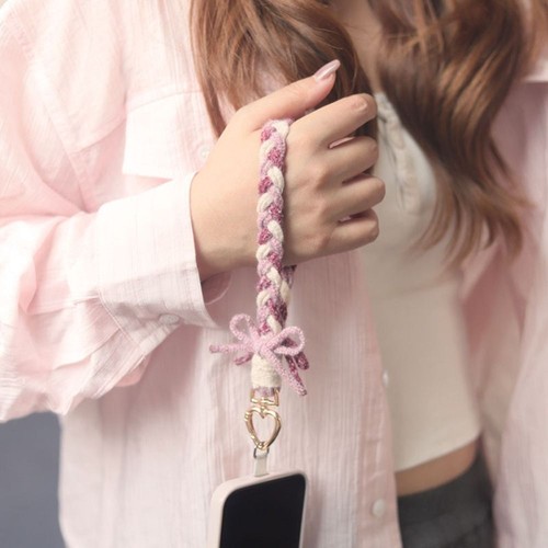 Handmade Phone Wrist Strap Weaving Crossbody Bag Strap Creative Phone Lanyard - Photo 3 sur 18
