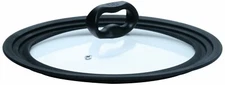 Ecolution Universal Lid for Pots and Pans, Vented Tempered Glass - 6"/7"/8"