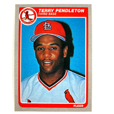 Terry Pendleton 1985 Fleer Rookie Card #236 MLB St. Louis Cardinals. rookie card picture