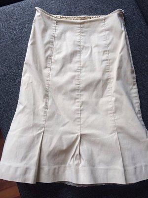Wunderschöner 90s beige Rock mit Volant Gr: S M 36 38 wie neu Zara Realisation