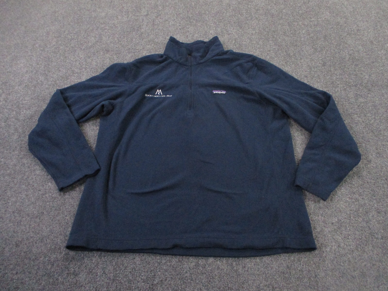 Patagonia Mens XL Blue Fleece Micro D Lightweight Hiking Jacket