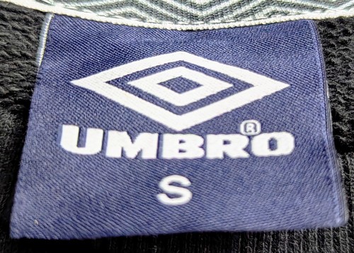 Umbro Cropped Sweatshirt Black Women’s Size S Cotton Long Sleeve Pre-Owned - Picture 5 of 6