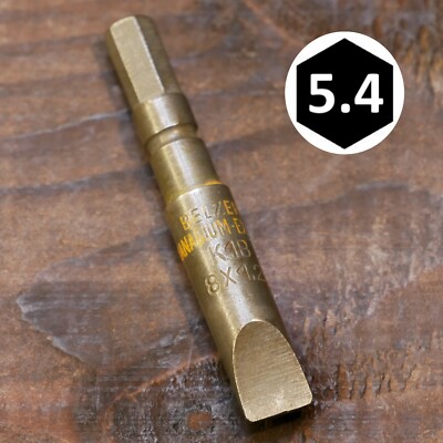 BELZER Vanadium-Extra K1B 8x1,2 mm Bit Einsatz Flach / Schlitz mit 6-Kant 5,4 mm