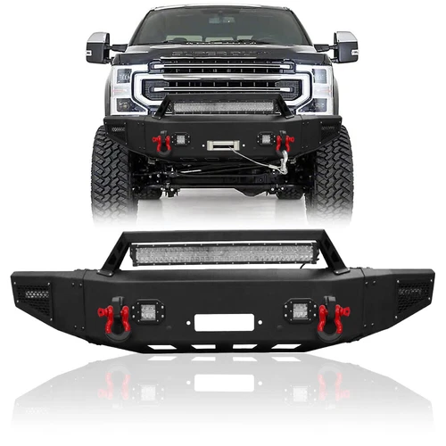 For 2017-2022 Ford F250/F350/F450/F550 Super Duty Front Rear Bumper W/Led lights - Picture 2 of 18