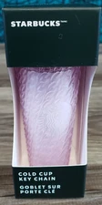Starbucks Spring 2024 Mini Cold Cup Tumbler Keychain Pink Ornament BRAND NEW