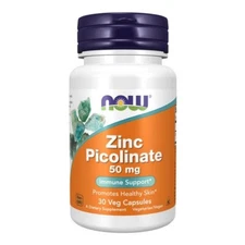 Zinc Picolinate 50 mg 30 VegCaps By Now Foods