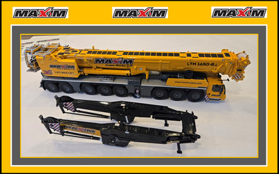 1/50 Custom Liebherr LTM 1650 Mobile Crane - IN MAXIM LIVERY - FREE SHIPPING