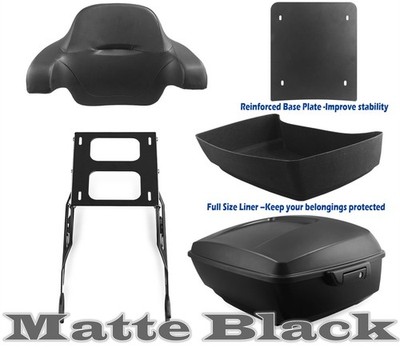 MATTE BLACK King Tour Pack For Indian Chieftain Dark Horse Roadmaster Challenger