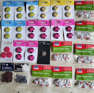 25 New Button Packs And Sets Assorted Colors And Styles