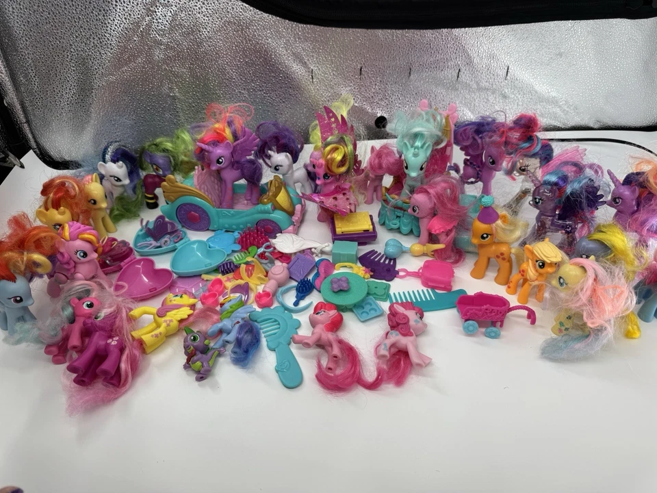 My Little Pony Mixed Lot Rare All Sizes 28 Ponies Plus Accessories Holiday - Image 2 of 4
