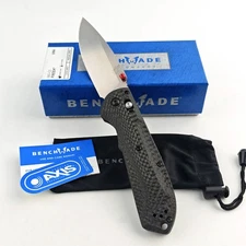 Benchmade Freek Black Handle Carbon Fiber  560-03 Axis Lock Folding Knife