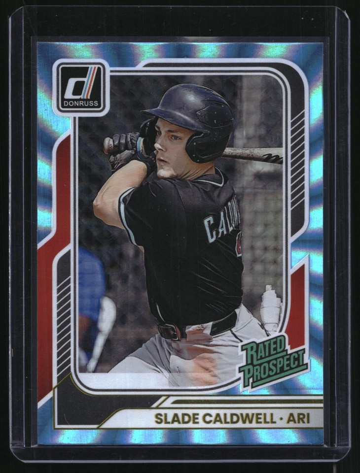 2026 Donruss Rated Prospect Carolina Blue Laser #112 Slade Caldwell 036/249