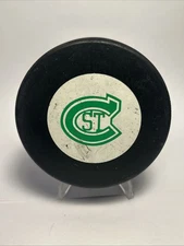 St. Clair Saints Juniors Hockey Puck Official OHA Viceroy Made in Canada Vintage