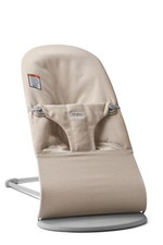 Baby Bouncer Bliss 2-in-1 Adjustable Seat Chair Light Beige 8-29 lbs Portable