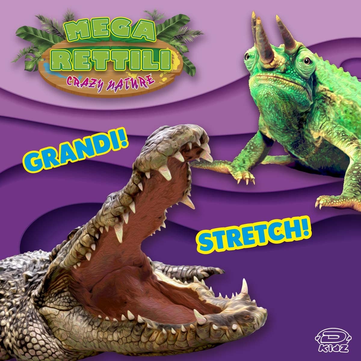 D-KIDZ DIM02236P Мега Рептилия Crazy Nature, в ассортименте, Разноцветная