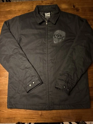 Men’s Liquid Death Black Jacket Size Large - Murder Your Thirst - product listing photo