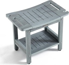 HDPS Shower Bench for Inside Shower, Gray Waterproof