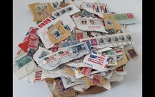 Lot Timbres ÉTAT-UNIS- Période Époques Différentes sur Lettres Collés et vrac,  