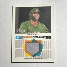 2025 Topps Heritage High Number Nick Kurtz Clubhouse Relics #CCR-NK Athletics