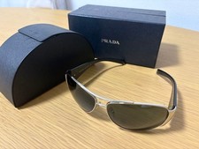 PRADA Sunglasses Silver-Tone Frame Teardrop SPR641