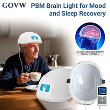 1070nm Led Light Therapy Parkinson Depression Photobiomodulation Brain Helmet