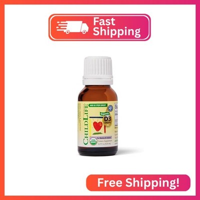 ChildLife Essentials Organic Infant Vitamin D3 Drops 0.21 Fl Oz (1 Pack)
