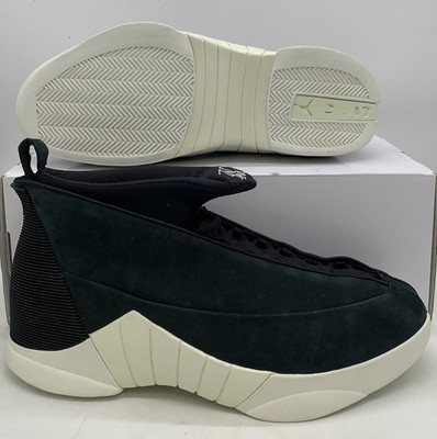 Nike Air Jordan 15 x PSNY Retro Black Suede Sneakers 921194-011 Mens Size 11.5