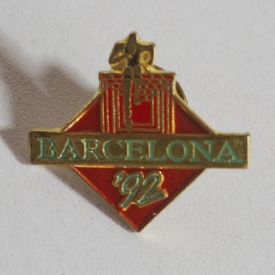 Barcelona '92 Olympia Pin Anstecknadel Vintage Sammlerstück Sport 1992