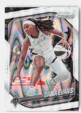 2025 Panini Prizm WNBA #33 Dana Evans White Seismic Prizms