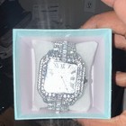 Silver Tone Square Analog Luxury Watch Name Brand✅💎✨ — photo 4