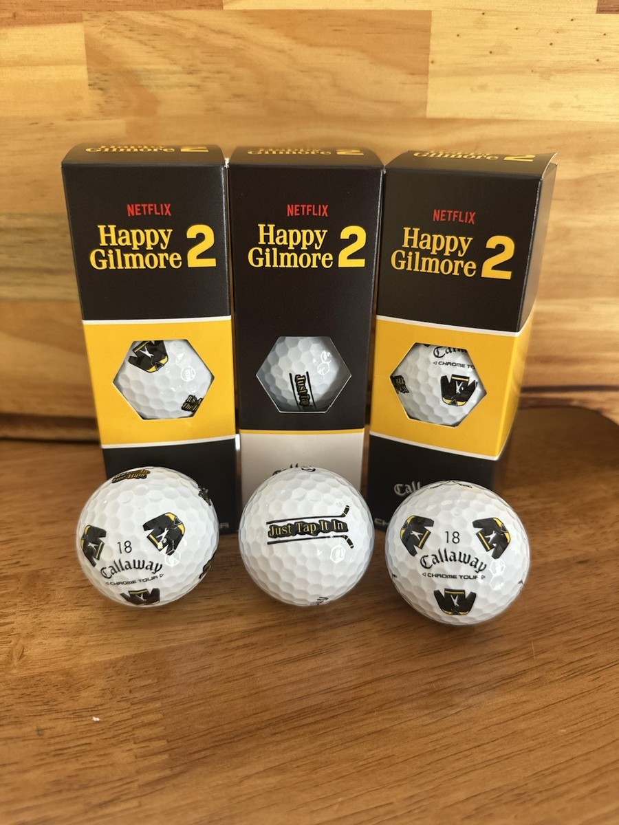HAPPY GILMORE 2 CALLAWAY SLEEVE OF 3 (1 BALL FROM EACH LIMITED