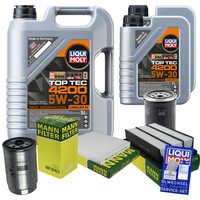 Mann Inspektionspaket 7L Liqui Moly Top Tec 5W-30 FüR Hyundai Santa Fé II 2.2
