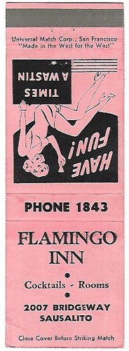 LLAMINGO INN, SAUSALITO  CA  GIRLIE,  COVER - Picture 2 of 2